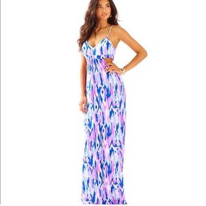 *Rare* Lilly Pulitzer Amethyst Linley Cut-Out Maxi